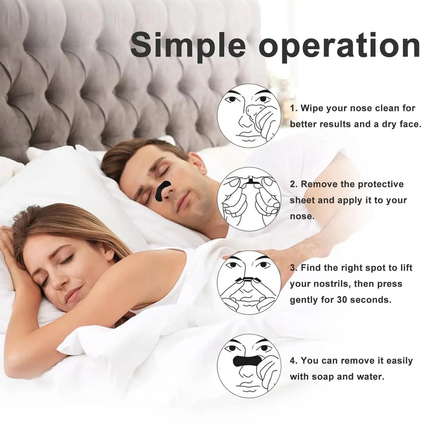 Dream Sleepify™ Nasal Strips for Breathing Support & Snore Reduction